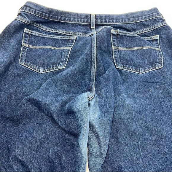 Venezia Jeans Clothing Co 100% Cotton Mom Dark Wash Straight Leg Denim Jeans-22 - Picture 3 of 13